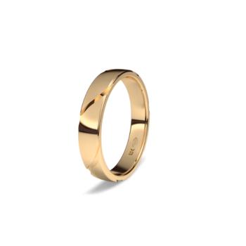 Red gold wedding ring 1124
