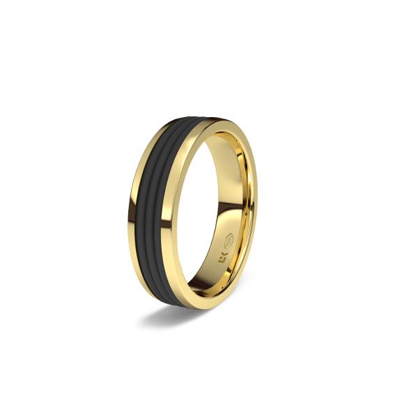 yellow gold wedding ring 1126
