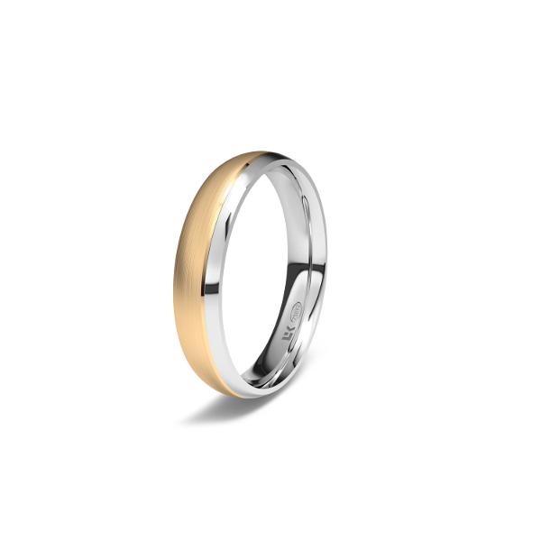 white and red gold wedding ring 1209
