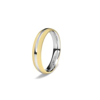 white and yellow gold wedding ring 1210