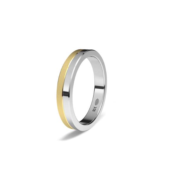 white and yellow gold wedding ring 1212