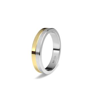 white and yellow gold wedding ring 1213