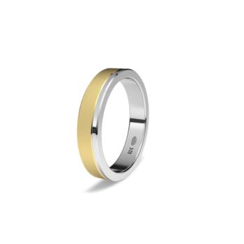 white and yellow gold wedding ring 1214