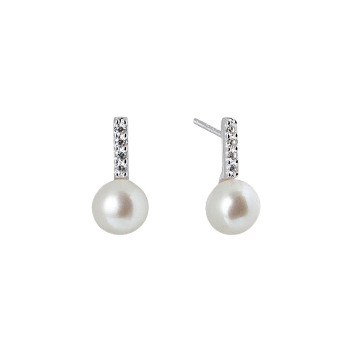 ARRACADES VIDAL I VIDAL PLATA AMB PERLA CULTIVADA I CIRCONETES p3887