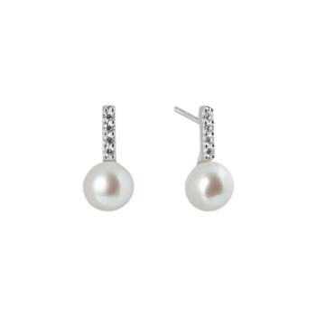 ARRACADES VIDAL I VIDAL PLATA AMB PERLA CULTIVADA I CIRCONETES p3887