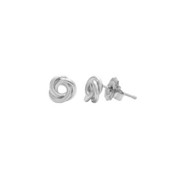  PENDIENTES VIDAL & VIDAL NUDO PEQUEÑO BAÑADOS EN PLATA DE LEY 925 Q2333C