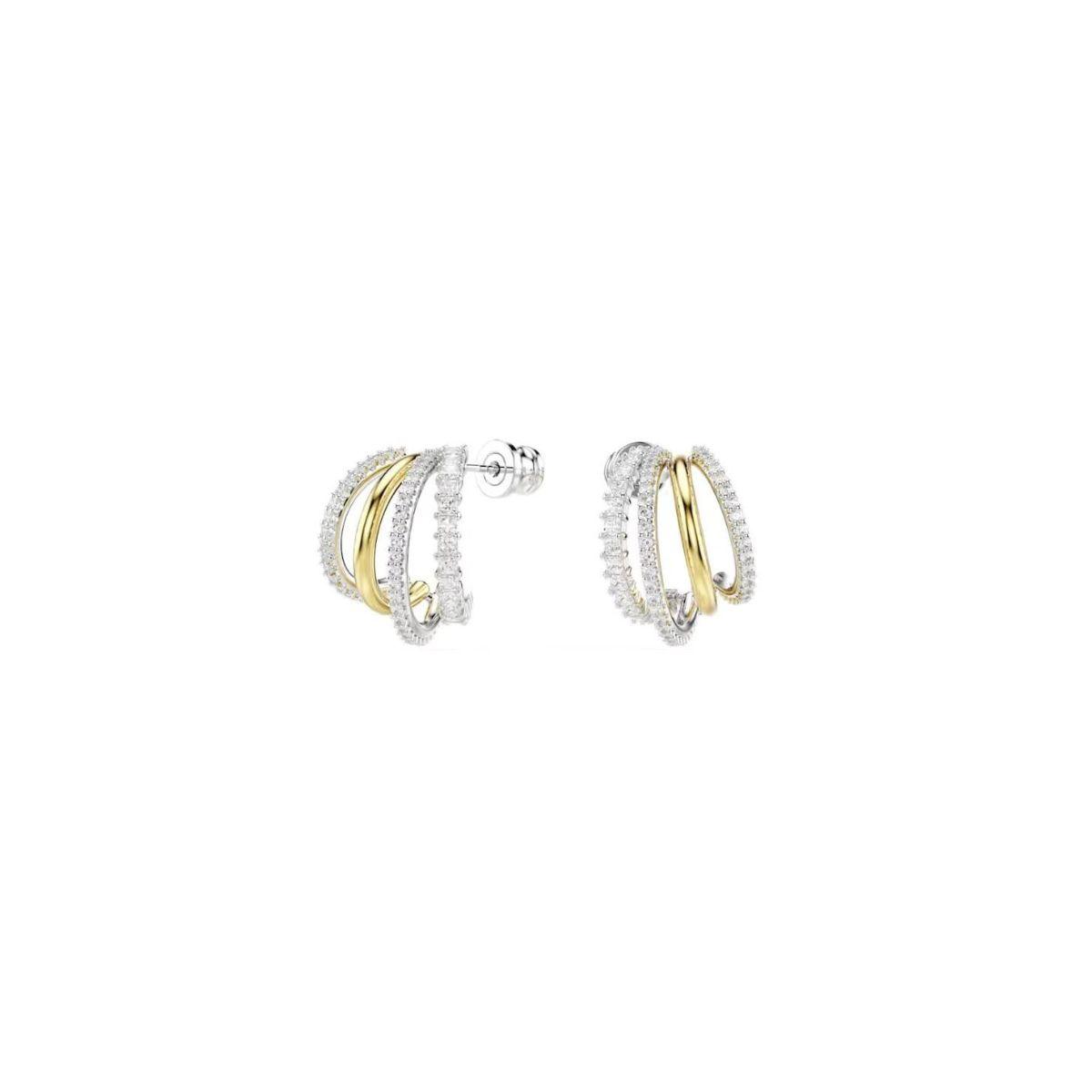 SWAROVSKI HOOP EARRINGS. HYPERBOLA COLLECTION.