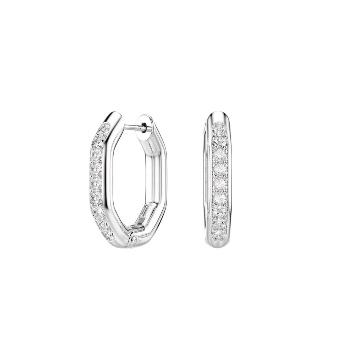 PENDIENTES SWAROVSKI DEXTERA AROS CON BAÑO DE RODIO Y CRISTALES 5724585