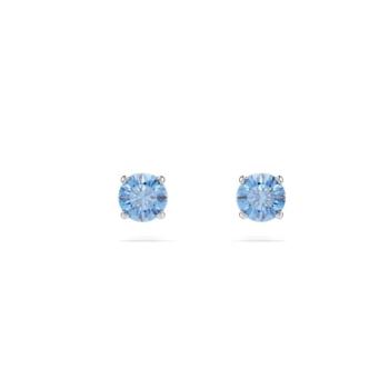 PENDIENTES SWAROVSKI STILLA ATTRACT CON BAÑO DE RODIO Y CRISTAL AZUL 5734250