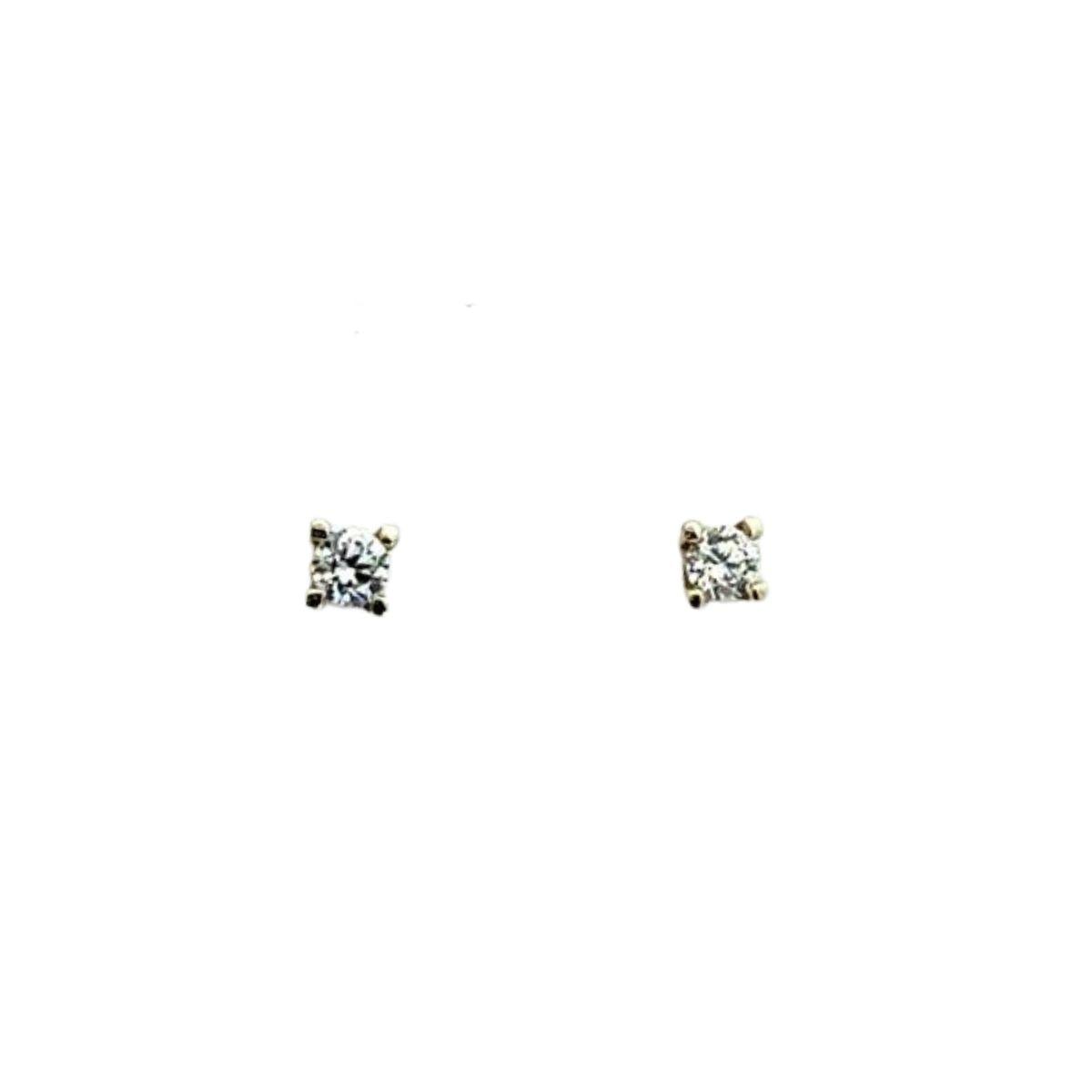 PENDIENTES LOMIKO DE ORO AMARILLO 9K Y DIAMANTE CULTIVADO 0,26CT POR PIEDRA KPE0013A