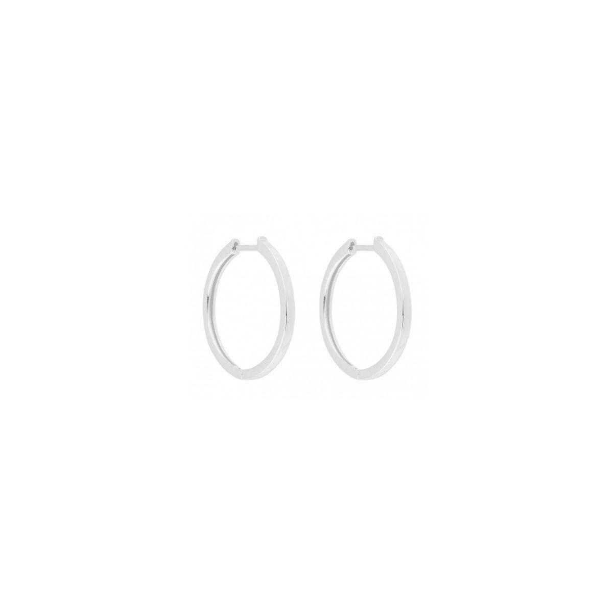 PENDIENTES LISKA DE PLATA 28mm MED286A-28