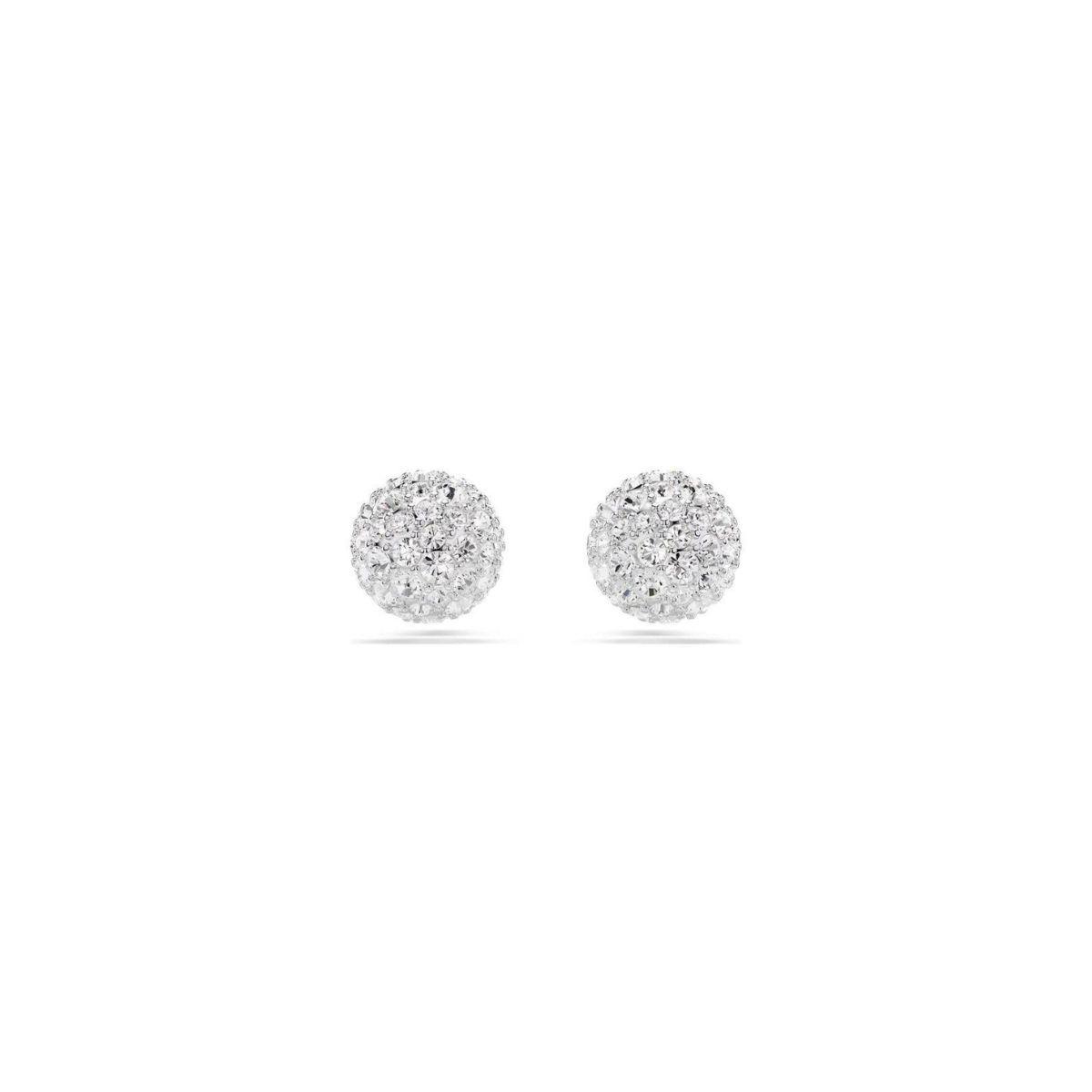 SWAROVSKI DEXTERA BUTTON EARRINGS RHODIUM PLATED 5700290