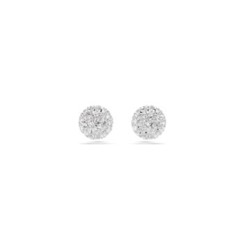 SWAROVSKI DEXTERA BUTTON EARRINGS RHODIUM PLATED 5700290