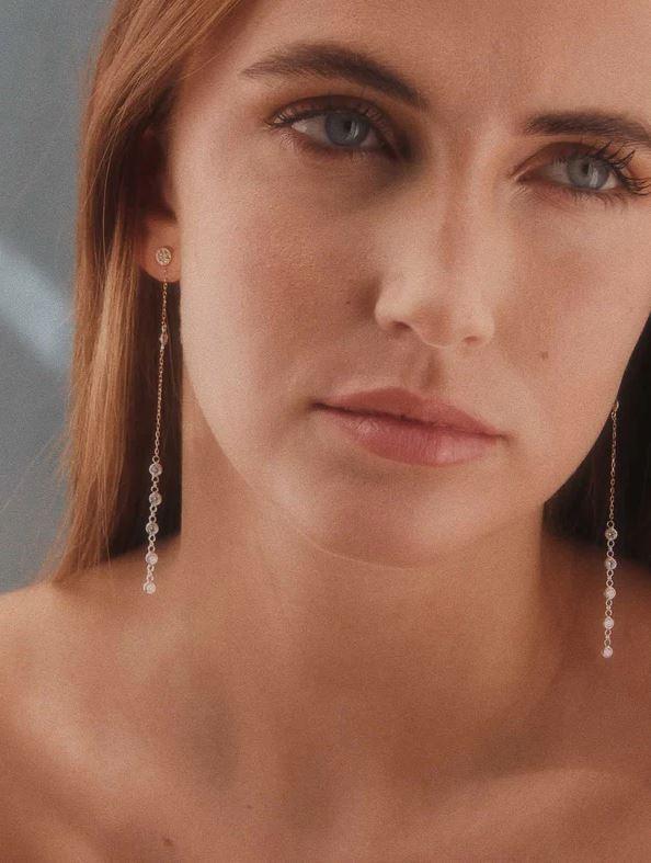 DELCERRO REMOVABLE SILVER AND GOLD EARRINGS 11201