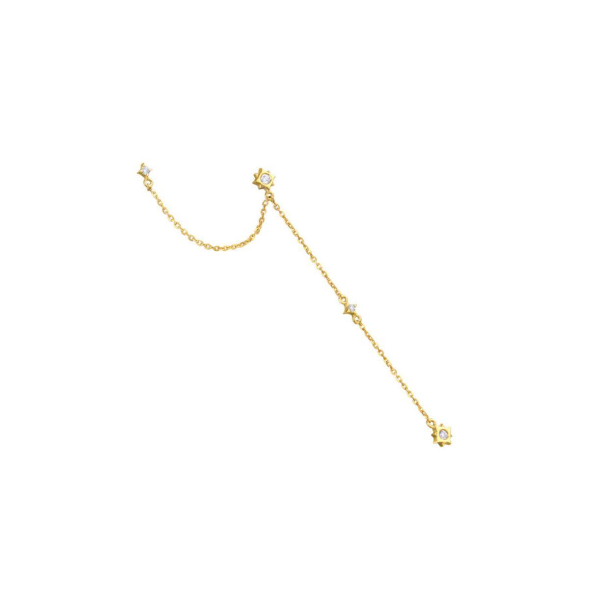 ARRACADA LECARRÉ DESMUNTABLE D'OR GROC 18K I DIAMANT GB200OA.00