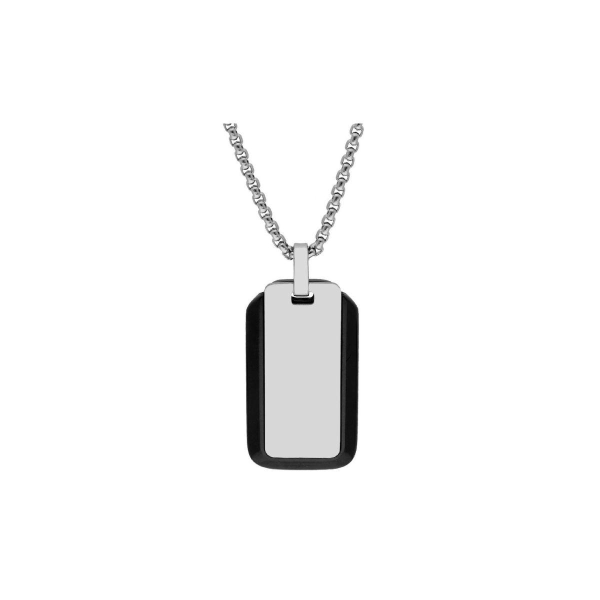 PENJOLL LISKA AMB PLACA D'ACER NEGRE I PLATEJADA 87CD028