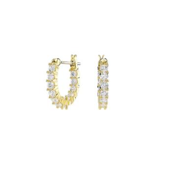 SWAROVSKI GOLD-TONE PLATED HOOP EARRINGS WITH ZIRCONIA 5733398