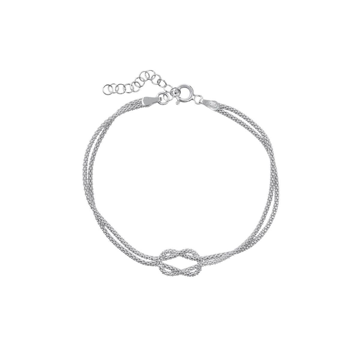 PULSERA VIDAL & VIDAL DE PLATA DOBLE NUDO X1360317C