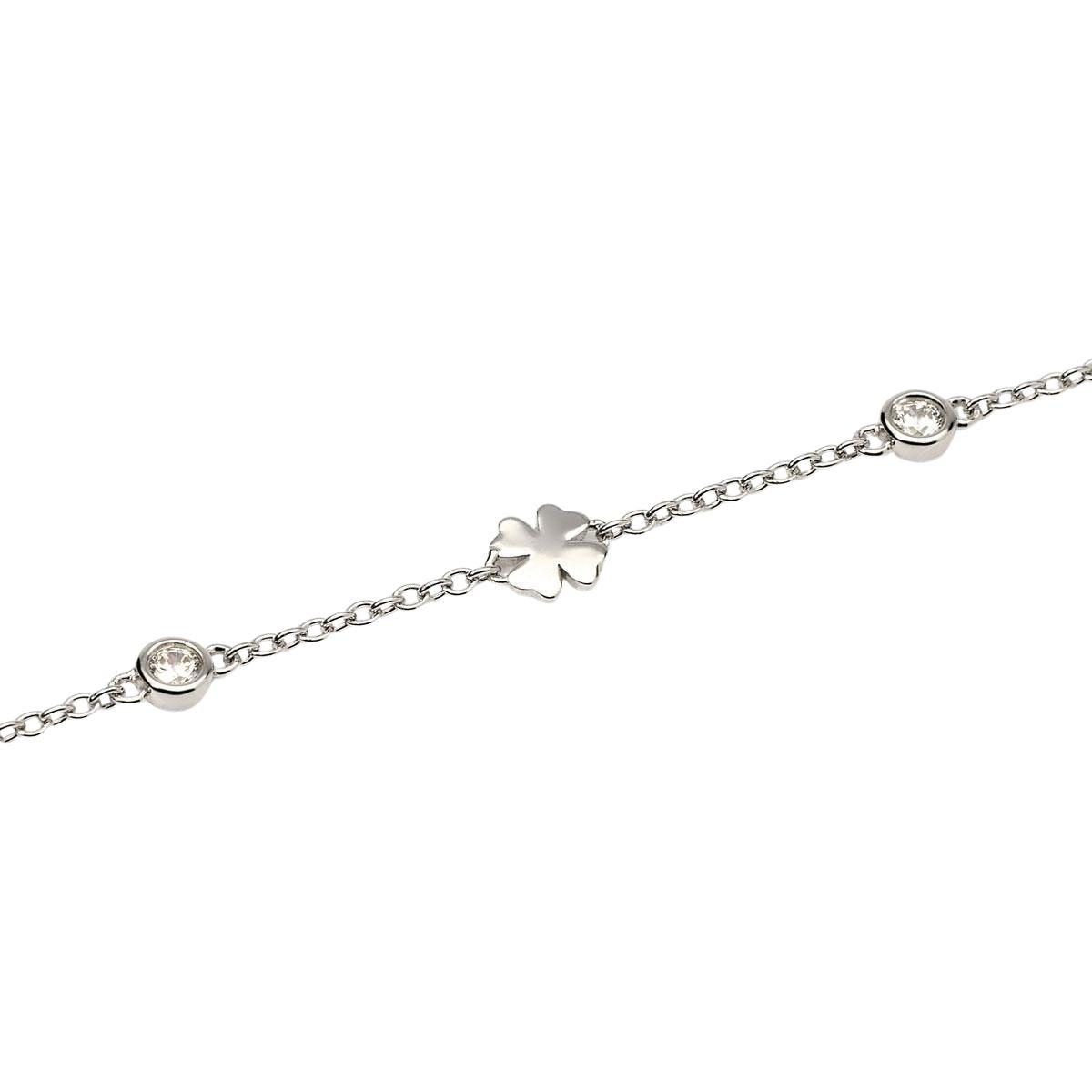 PULSERA MABINA DE PLATA RODIADA CON ESFERAS Y CORAZON COLGANTE DE CIRCONITAS 534097