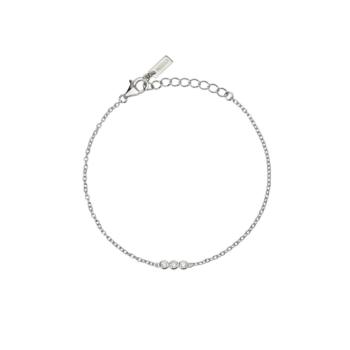 MABINA SILVER BRACELET WITH 3 DIAMONDS 0.08CT F VS 534073