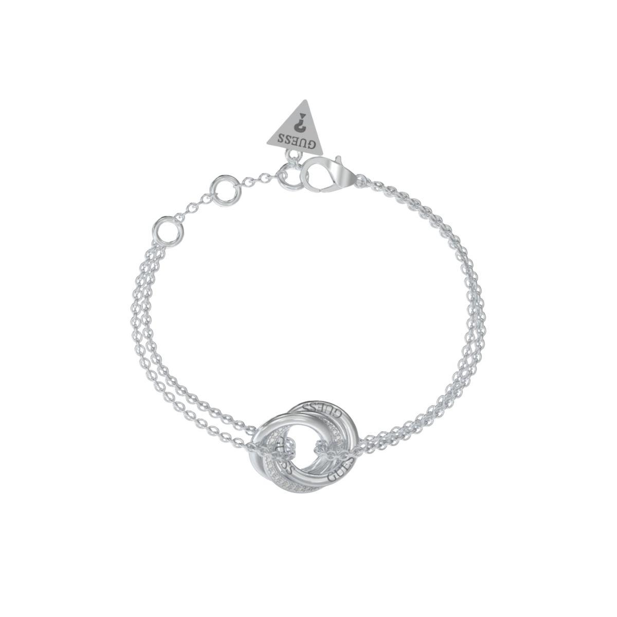 GUESS PERFECT BRACELET IN STEEL AND WHITE ZIRCONIAS JUBB04063JWRHS