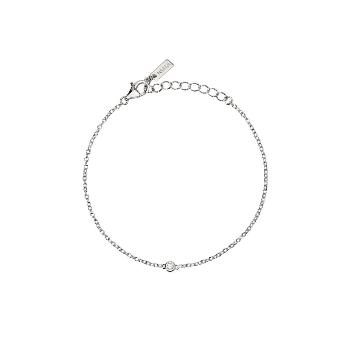 PULSERA MABINA DE PLATA Y DIAMANTE CULTIVADO 0.09CT FVS 534077