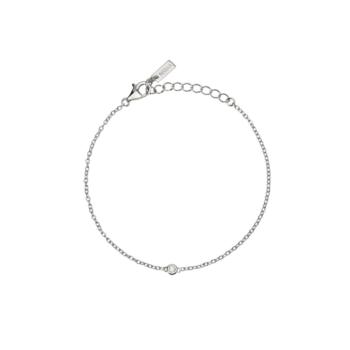 PULSERA MABINA DE PLATA Y DIAMANTE CULTIVADO 0.09CT FVS 534077
