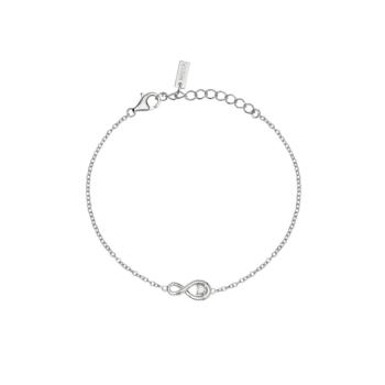 MABINA SILVER HEART-SHAPED BRACELET WITH ONE CULTIVATED DIAMOND 0.06CT F VS 534176