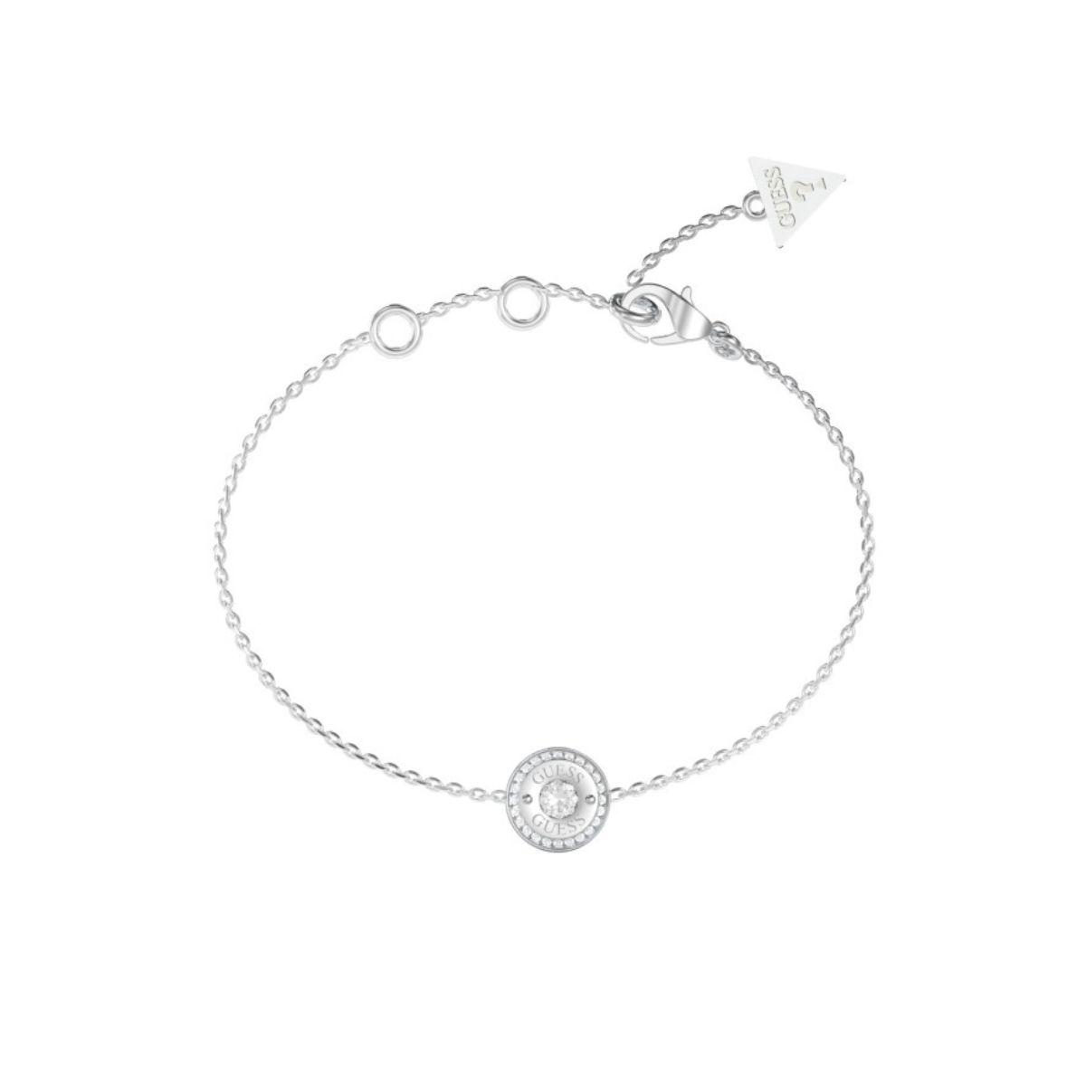 POLSERA GUESS TILL MORNING D'ACER I CIRCONETES BLANQUES JUBB05555JWRHS