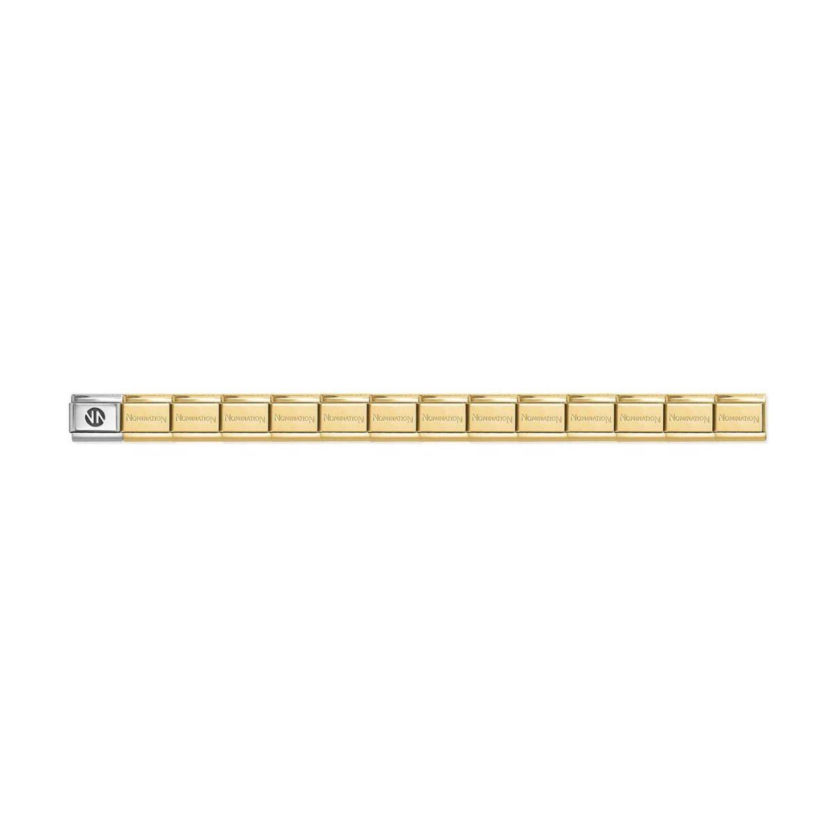 Polsera base Nomination Composable original d'acer i plata color daurat per afegir links