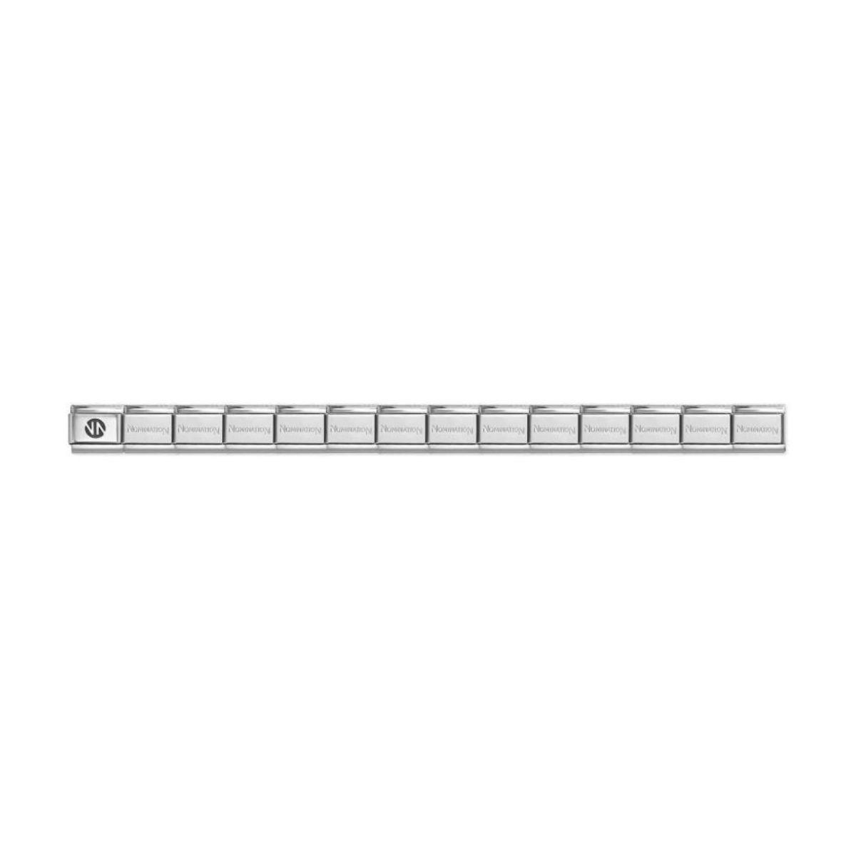 Polsera base Nomination Composable original d'acer i plata color platejat per afegir links