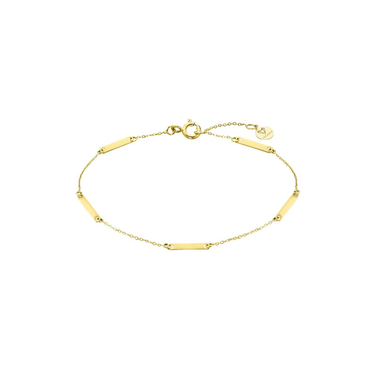 PULSERA LECARRÉ DE ORO 18K Y CHAPITAS PERSONALIZABLES GC035OA.00