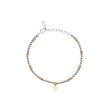 PULSERA MABINA DE PLATA BAÑADA EN ORO Y COLGANTE CENTRAL DE ESTRELLA 533840