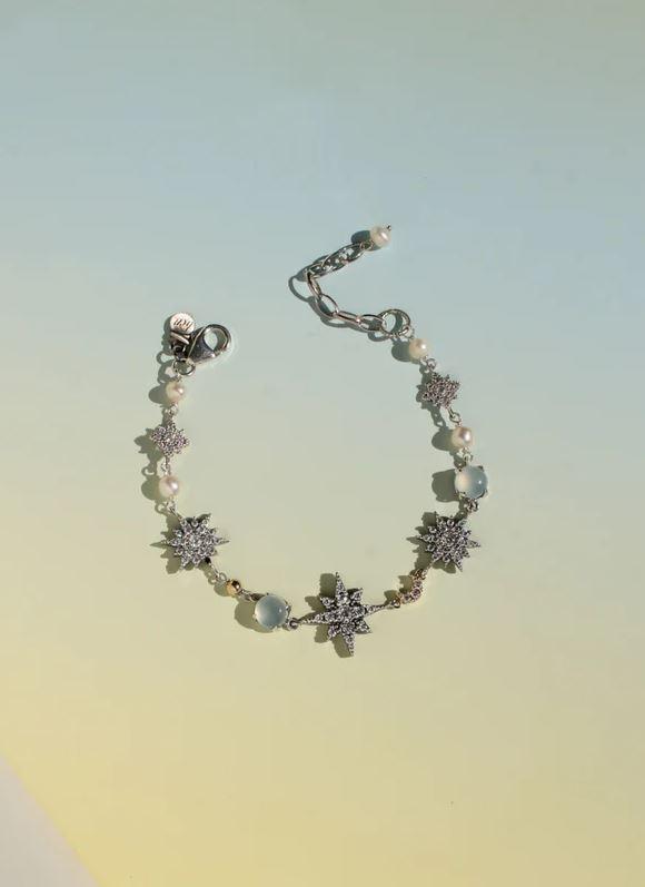 PULSERA DELCERRO DE PLATA Y CALCEDONIA 10771