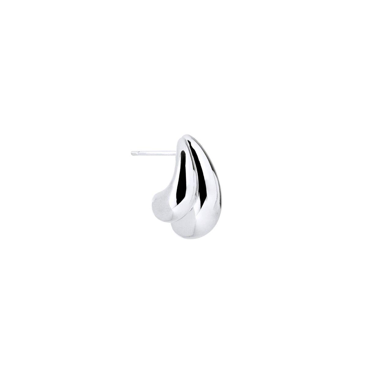 SILVER PLATED VIDAL AND VIDAL EARRINGS, BIG DROP Q3865