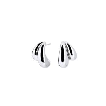 Vidal y Vidal Big Drop Silver-Plated Earring Q3865