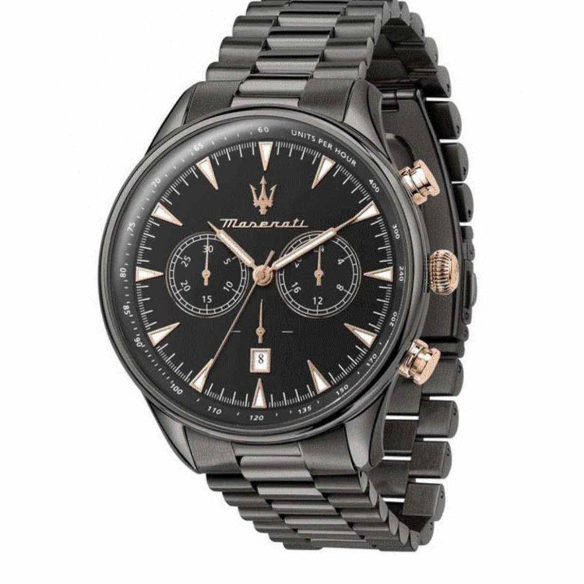 Reloj MASERATI Hombre (Acero Inoxidable - Negro)