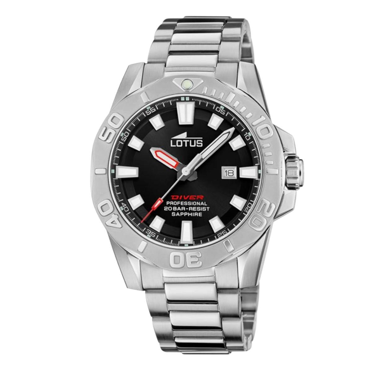 RELOJ LOTUS DIVER ESFERA NEGRA 18926/6