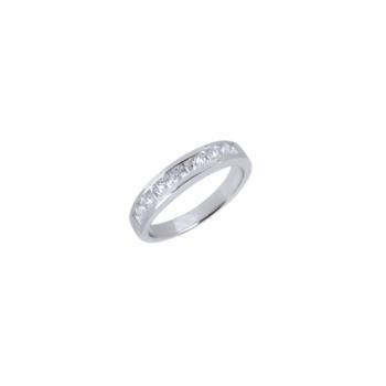 ANILLO VIDAL & VIDAL SIGNATURE DE PLATA 1/2 ALIANZA CIRCONITAS S60006R09A TALLA 20