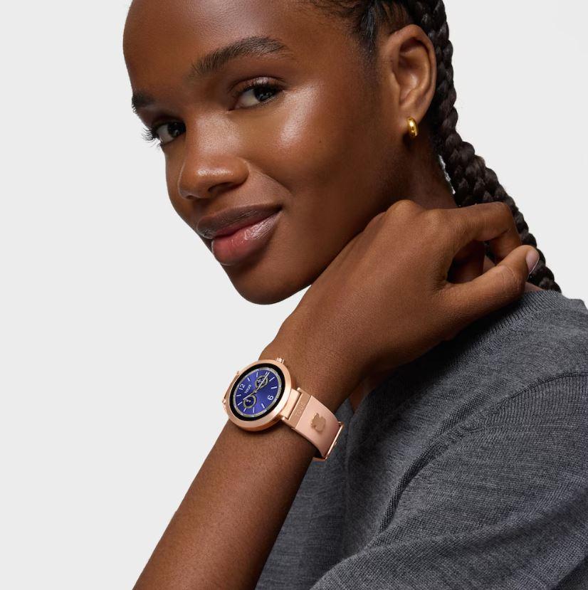 RELOJ SMARTWATCH TOUS S-CONNECT CHARMS CON CORREA DE SILICONA ROSA Y ESFERA COLOR ORO ROSA 3000147800 2