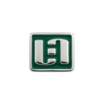 CUSTOMIZABLE SILVER AND ENAMEL PIN 