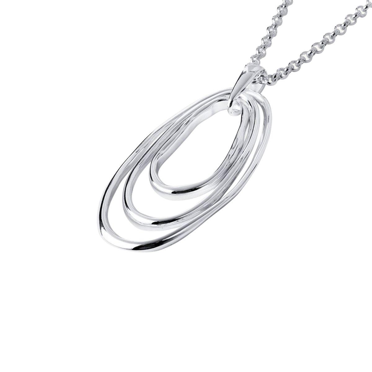 PENJANT VIDAL I VIDAL BANYAT EN PLATA AMB 3 PECES OVALADES x2769975