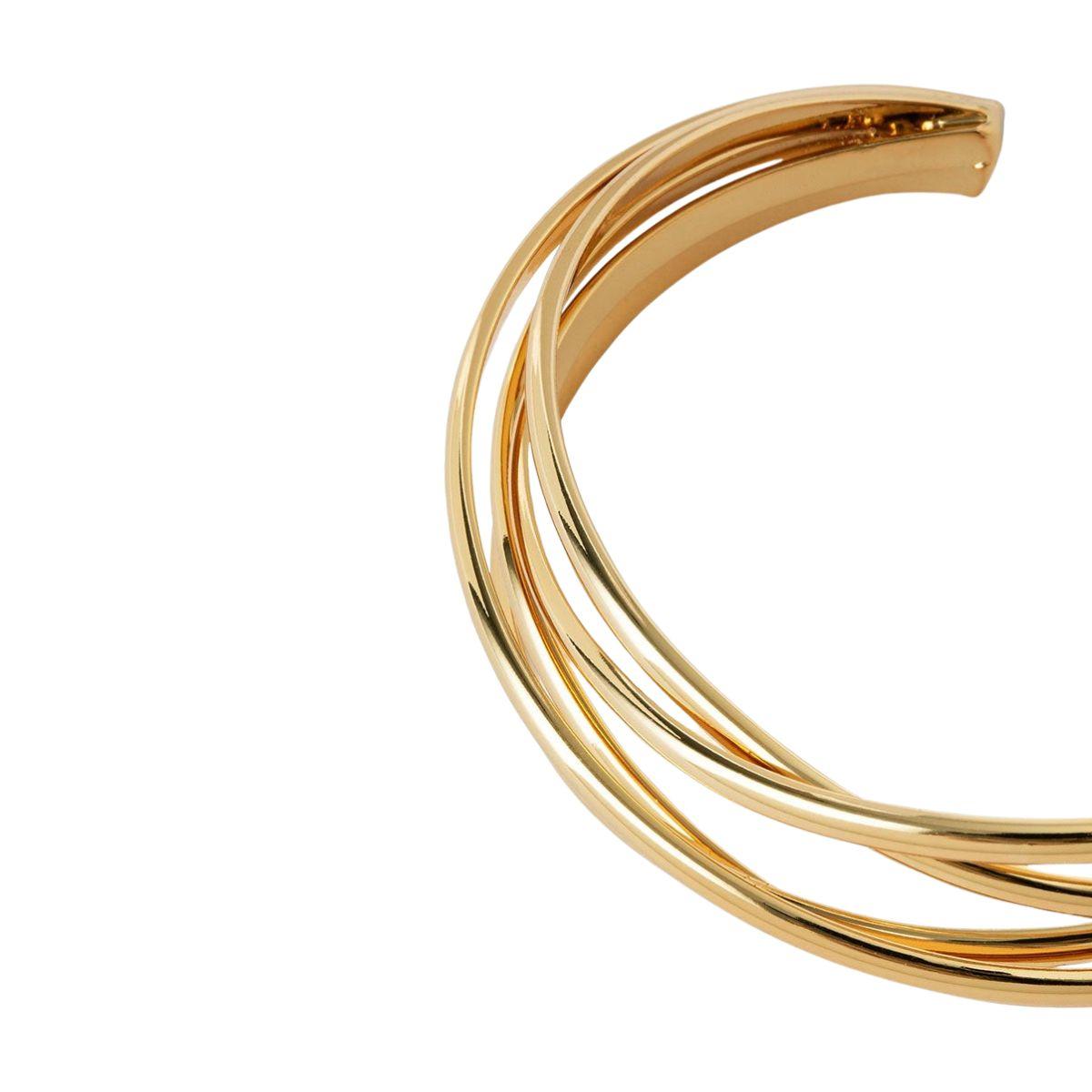 VIDAL Y VIDAL GOLD-PLATED RIGID BRACELET WITH SEVERAL STRIPS X97403